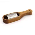 Acacia wood cheese grater with stainless steel shredding blade and storage box - 1 Piece / With Handle