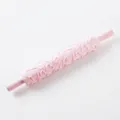 Mattarello in plastica rosa con cuori in rilievo per decorazione torte e dolci DIY. - Stile Goffrato a Cuore Rosa (3) / 36.5*5.6*5cm