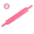 Mattarello rosa in plastica con motivi a cuore e stella per decorazione fondente - Stile Stella e Cuore Rosa (4) / 36.5*5.6*5cm