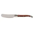 Stainless steel butter knife with wooden handle, perfect for spreading jam, cheese and butter. - 1 Piece Rosewood Handle