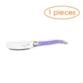 Laguiole style butter knife with purple handle stainless steel blade cheese spreading tool 1pc - 1pc Plastic Purple Handle Butter Knife