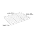 Griglia di raffreddamento rettangolare in acciaio inox, dimensioni 38,7x28,2x1,4 cm - Giapponese 40 (Rettangolare) / 38.7x28.2cm