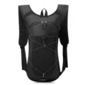Premium black lightweight hydration backpack for cycling and long distance trail running - Black
