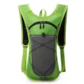 Professional hydration vest backpack for running and hiking in neon green and grey - Green