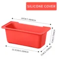 Bandeja de silicona para grasa de barbacoa, inserto rojo resistente y fácil de limpiar. - Caja de Grasa de Silicona / Rojo