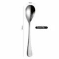 Stainless steel oval spoon size 1 with 20cm length and premium mirror finish - Size 1