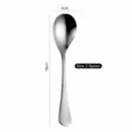 Polished stainless steel oval water drop spoon Size 2, dimensions 18cm by 4cm for dining - Size 2