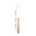 Premium 304 stainless steel steak knife featuring a natural ash wood handle, 21cm length - Dinner Knife / 21x2cm