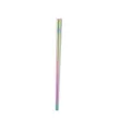 Regenboogkleurige Koreaanse roestvrijstalen holle vierkante eetstokjes voor de eettafel - 23,8 cm / Puur Regenboog