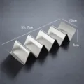 Professional stainless steel taco holder with 4 compartments, dimensions 33.7x10x5 cm - 304 Stainless Steel 4-5 Slot Taco Holder