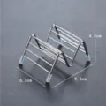 Stainless steel taco holder stand for Mexican tortillas with 9.5cm x 6.3cm dimensions - 1-2 Slot V-Shaped Taco Holder
