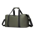 Sac de sport vert olive imperméable avec sangles noires pour le fitness et voyages - Taille unique / Vert