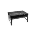 Large portable folding charcoal BBQ grill for outdoor camping and backyard picnics - M