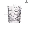 315 ml creatief whiskyglas met uniek piramidepatroon en een stevige dikke bodem - 315ml (82x100mm)
