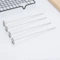 Langlebiges Set mit 4 Edelstahl-Grillspießen mit Ringgriffen für Heißluftfritteusen - Grillspieße / 4er Set