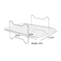 Grille de friteuse à air rectangulaire en acier inoxydable avec poignées 20x13,3cm - Support de Cuisson Vapeur Rectangulaire