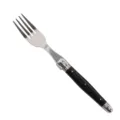 Franse stijl roestvrijstalen diner vork met klassiek zwart handvat en bij-embleem - Dineervork (Vork)