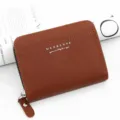 Cartera de hombre en piel Saffiano marrón con cremallera y gran capacidad. - Marrón Claro (1933-3)