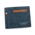 Cartera corta para hombre azul a la moda con impresión TPU y múltiples ranuras para tarjetas - Azul