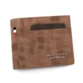 Cartera corta para hombre de TPU marrón texturizado con múltiples ranuras para tarjetas - Marrón Claro