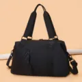 Sac de voyage noir grande capacité pour le sport et les voyages avec bandoulière - Noir