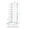 Heavy-duty 11-tier stainless steel pizza cooling rack and baking sheet holder - 11 Layers