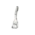 Multifunktionale Grillzange aus Edelstahl mit Pfannenwender und Marmormuster-Griff - 29.5x7cm / Marmor