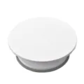 Professional white ABS plastic cake decorating turntable with grey non-slip base ring - Nordic Grey Anti-slip Ring Turntable / White