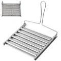 Stainless Steel Hot Dog Roller BBQ Grill Basket Portable Sausages Cooker Tool for Outdoor Camping - Large Sausage Tool