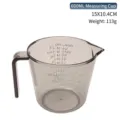 600ml διαφανής γκρι πλαστική μεζούρα με κλίμακα για ψήσιμο και χρήση στην κουζίνα - 600ml / Καφέ