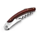 Professional multi-functional rosewood and stainless steel waiter's friend wine corkscrew - Dark Wood Color