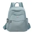 Leichter kleiner Damen Rucksack aus Oxford-Gewebe für Arbeit, Pendeln, Alltag und Reisen. - Hellblau