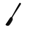 Minimalist heat-resistant black silicone butter knife and jam spreader for kitchen - Black