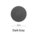 Premium 16cm dark grey round silicone heat resistant mat for hot dishes and pans - 16cm / Dark Gray