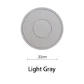 Round 22cm light gray silicone heat insulation mat for dining table and kitchen - 22cm / Light Gray