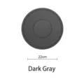 Dark grey circular 22cm heat-resistant silicone insulation mat for kitchen dining table - 22cm / Dark Gray