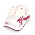 Casquette de baseball brodée rétro pour femme, chapeau de soleil élégant et décontracté. - Hey! Beige