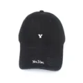 Classic black baseball cap with stylish front embroidery, comfortable daily sun protection hat. - Adult 56-60cm / Black Y