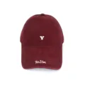 Korean style embroidered baseball cap with letter Y and Yes I Can slogan, sunshade hat. - Adult 56-60cm / Y Wine Red