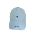 Light blue embroidered baseball cap, casual cotton sun hat with letter Y and slogan. - Adult 56-60cm / Y Blue