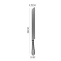 High quality luxurious embossed stainless steel cake knife, length 34cm, 163g weight - Cake Knife Only / Black