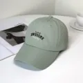 Close-up detail of light green quick-dry baseball cap with Paris Awesome embroidery. - Paris Awesome Style / Adult 55-58cm / Green