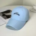 Detailed view of a light blue quick-dry baseball cap with Paris Awesome embroidery. - Paris Awesome Style / Adult 55-58cm / Blue