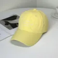 Detailed view of yellow quick-dry baseball cap with white New York embroidery - New York Style / Adult 55-58cm / Yellow