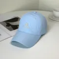 Detailed macro view of a light blue quick-dry baseball cap with Brooklyn embroidery - Brooklyn Style / Adult 55-58cm / Blue