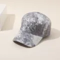 Casquette de baseball à sequins tie-dye brillants, chapeau de soleil élégant et mode. - Adulte 55-58cm / Gris à Paillettes