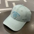Vista detallada de gorra de béisbol azul claro bordada, protección solar unisex casual. - Adulto 55-58cm / Life Azul claro