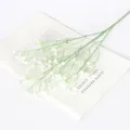 Kunstmatige gipskruid plastic bloemen witte tak voor thuis bruiloft decoratie - Wit