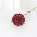 Kunstmatige allium bol bloem voor bruiloft feest thuis kamer podium decoratie. - Bordeauxrood