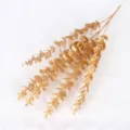 Gold artificial eucalyptus branch faux plant flower for home wedding decor variant. - Gold